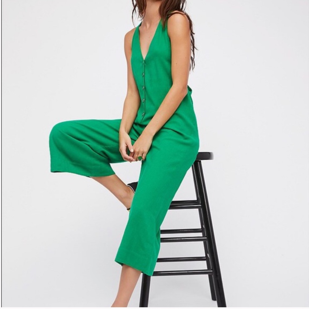 Free People cropped jumpsuit